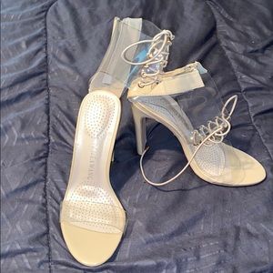 Clear sexy heels